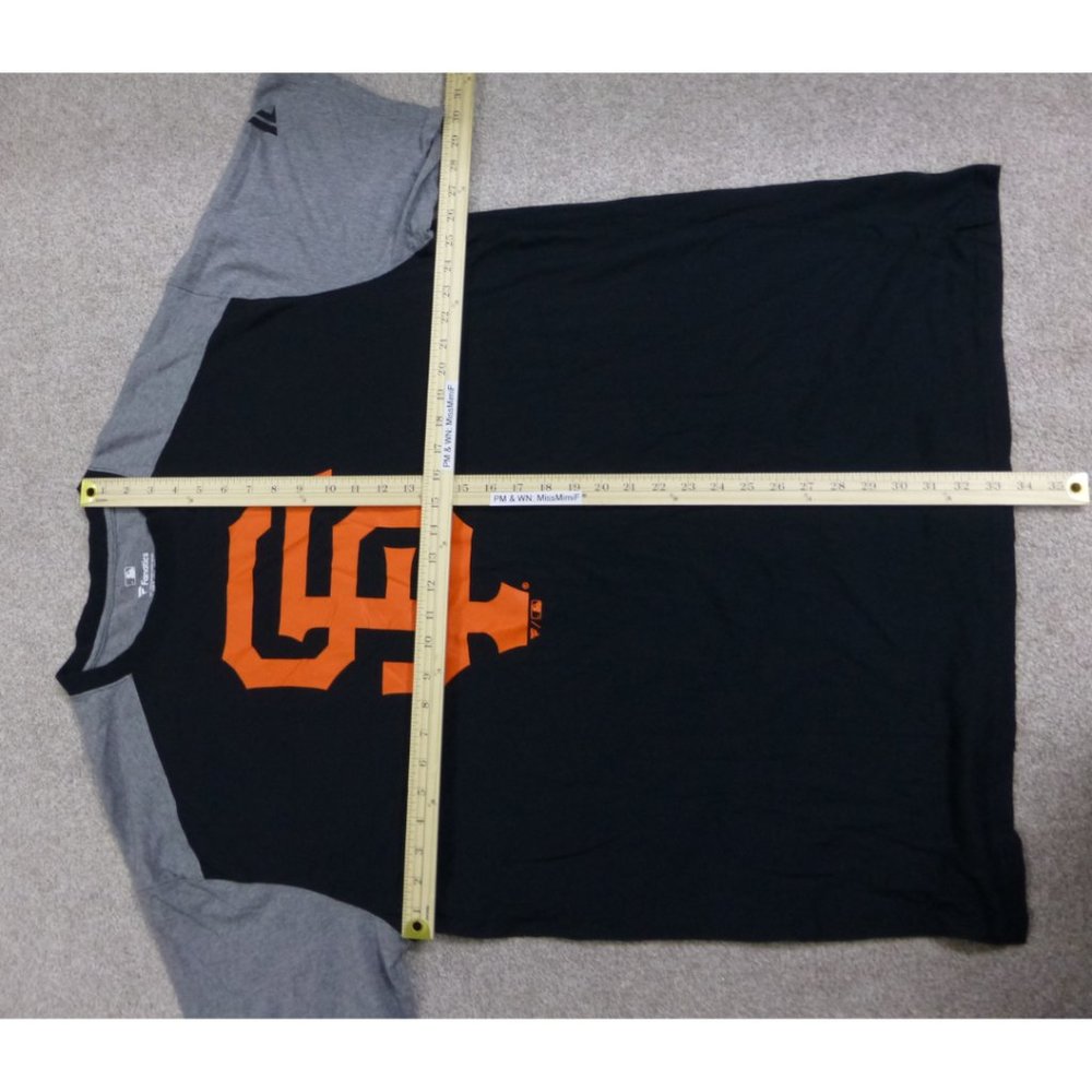 Fanatics San Francisco Giants Black and Grey with Orange Logo and Logo at Back - Picture 7 of 9